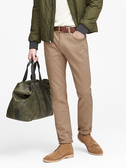 athletic tapered chinos