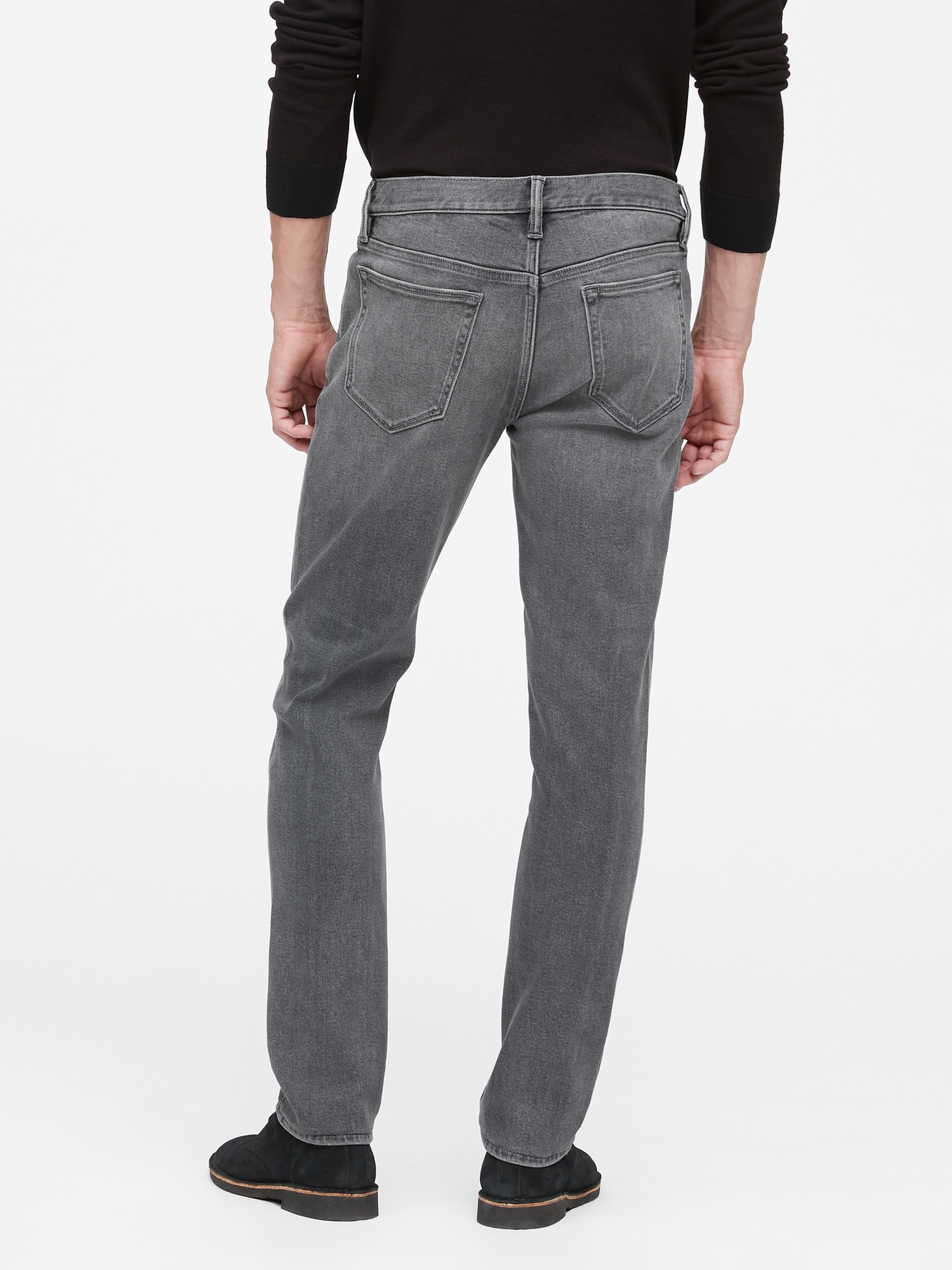 slim fit gray jeans