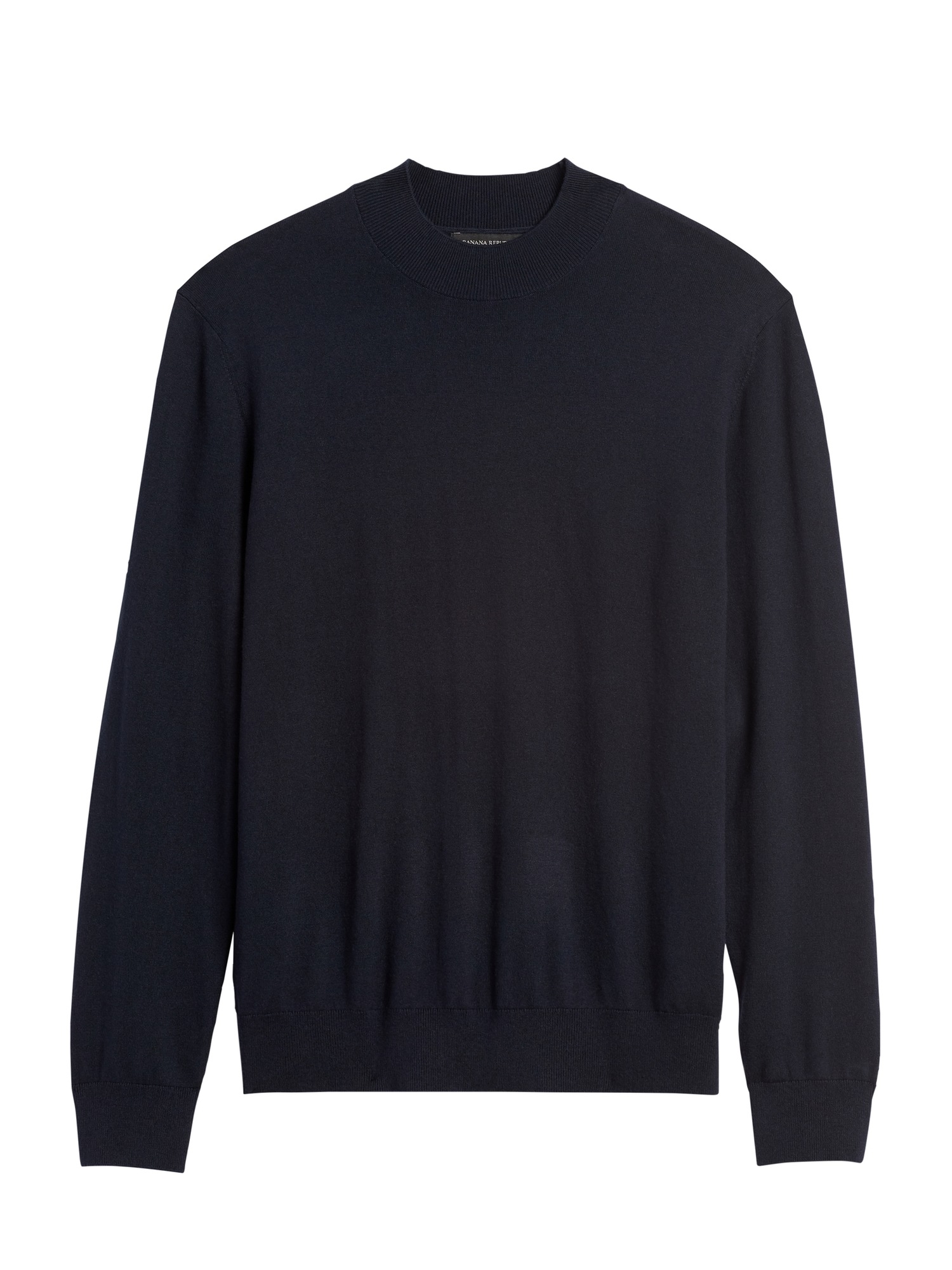 Silk Cotton Cashmere Mock-Neck Sweater