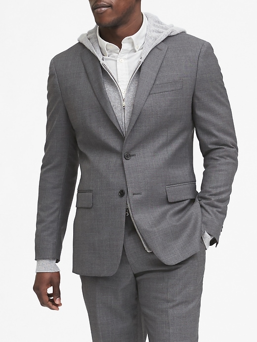 grey suit banana republic