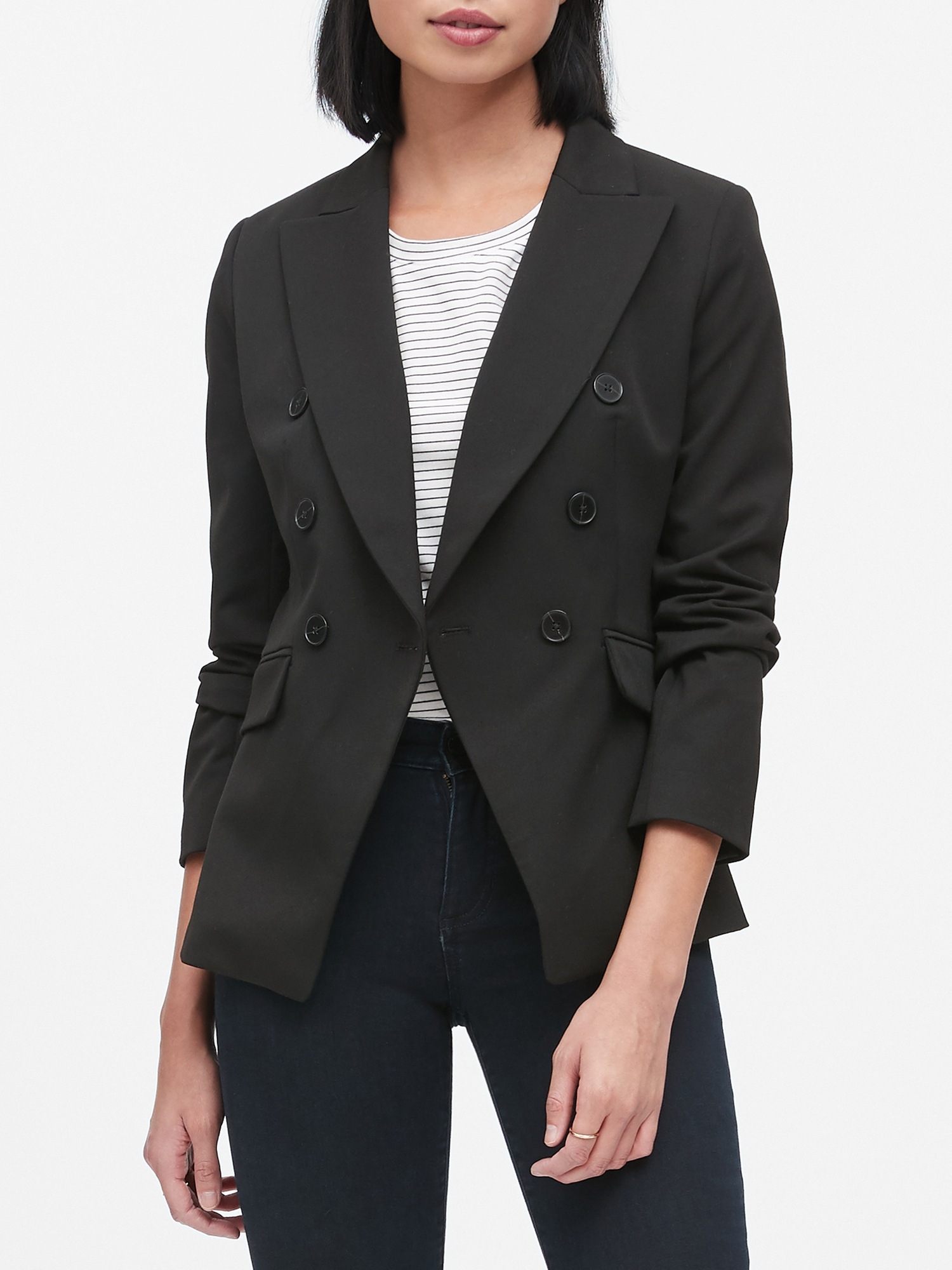 Petite Double-Breasted Blazer