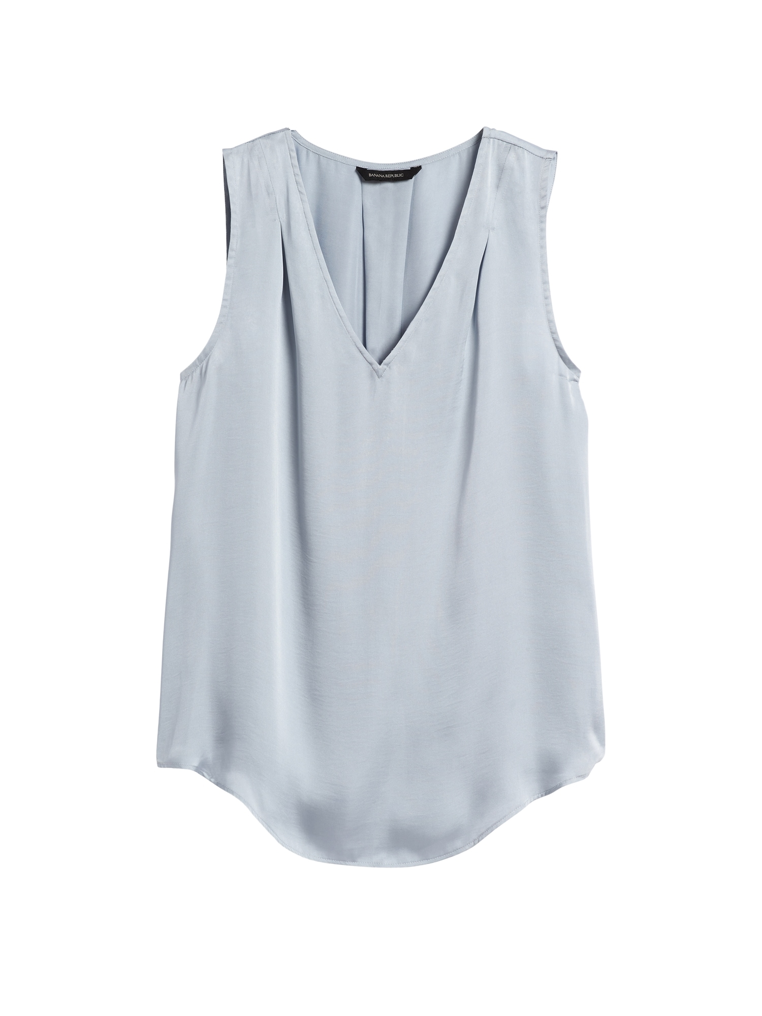 Soft Satin Pleated Drapey Tank