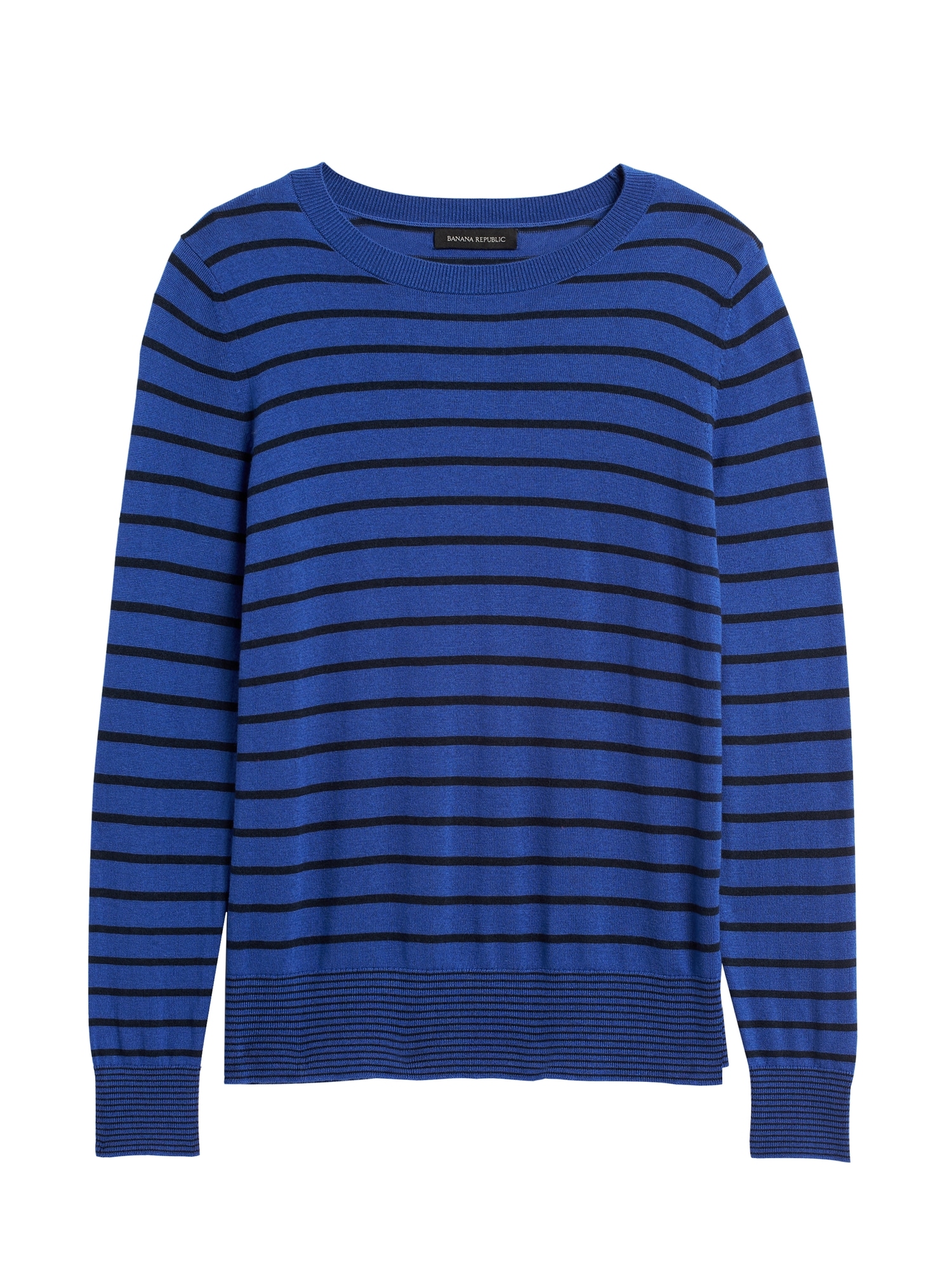 Silk Cashmere Stripe Sweater
