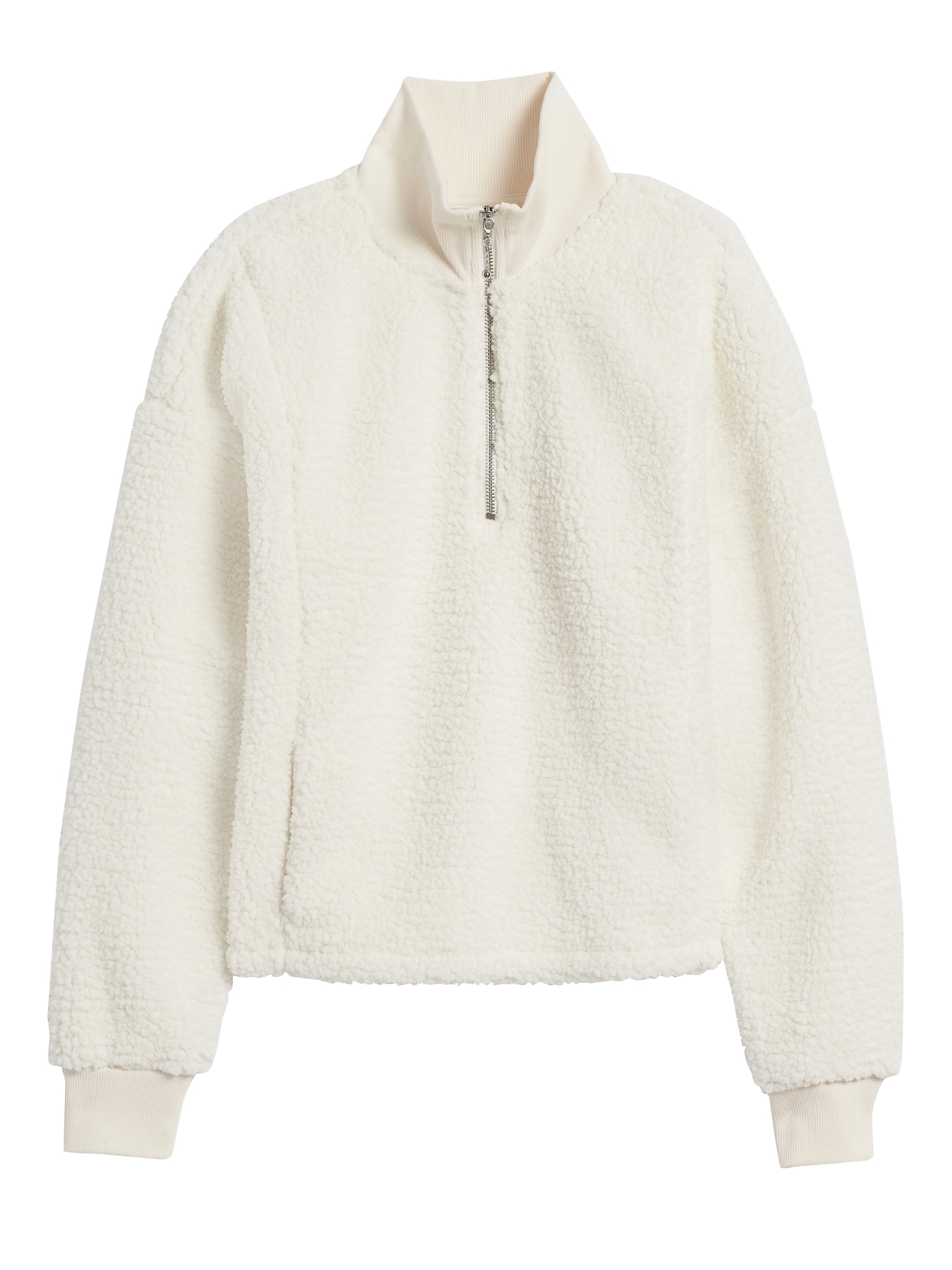 Sherpa Fleece Half-Zip Sweatshirt