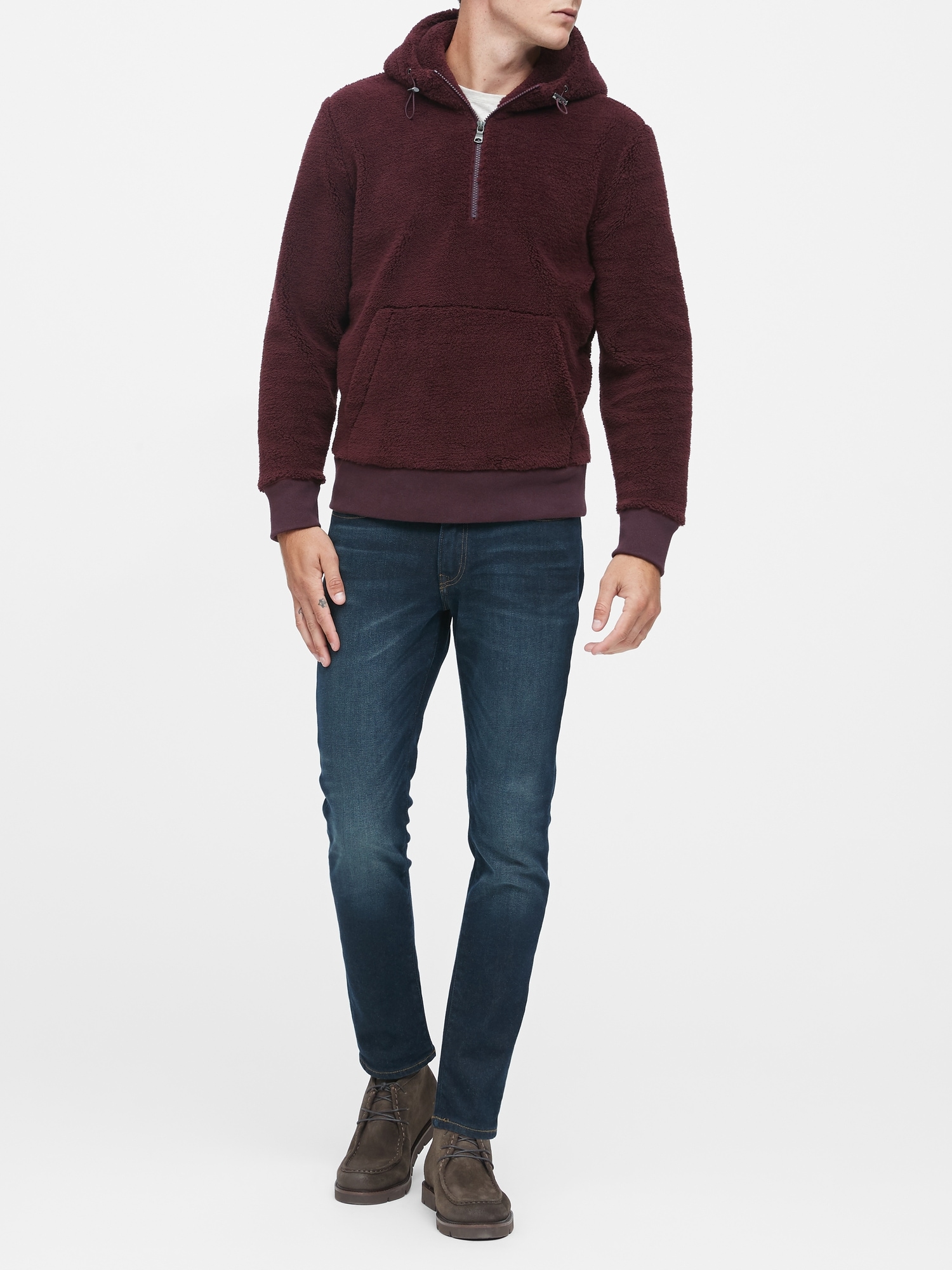 Banana republic sherpa online hoodie