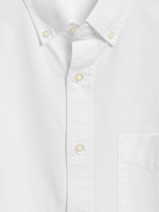 Untucked Standard-Fit Cotton Oxford Shirt | Banana Republic