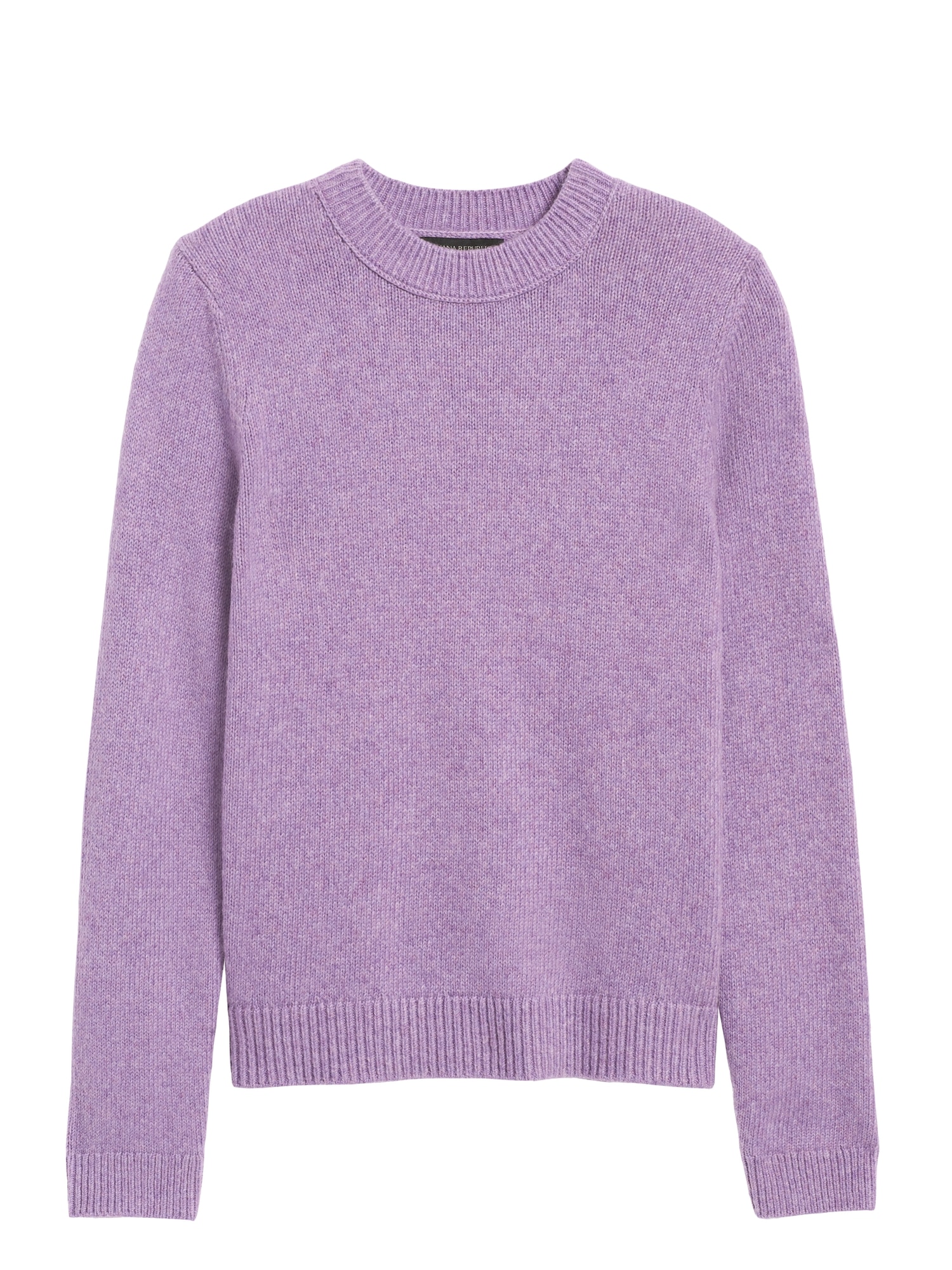 Petite Cotton-Blend Crew-Neck Sweater