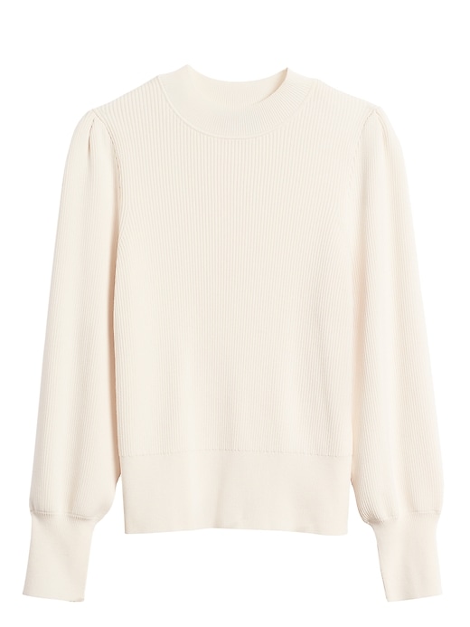 Puff-Sleeve Cropped Sweater | Banana Republic