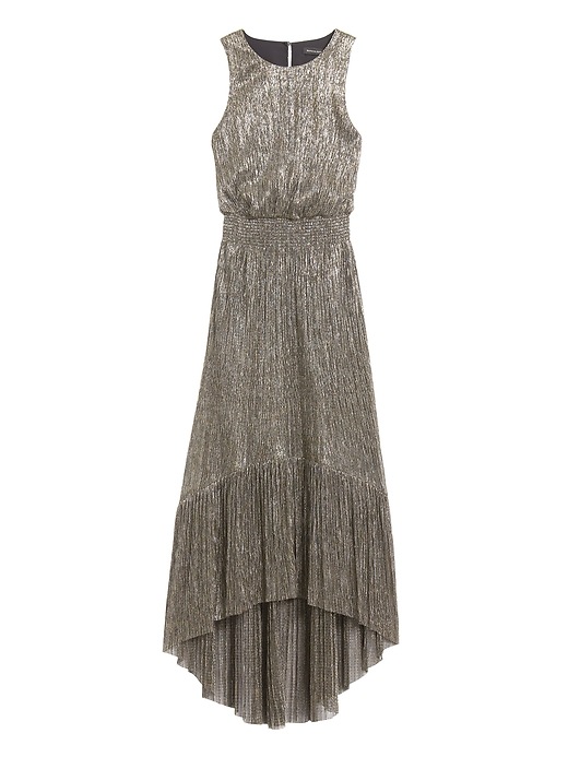 banana republic metallic dress