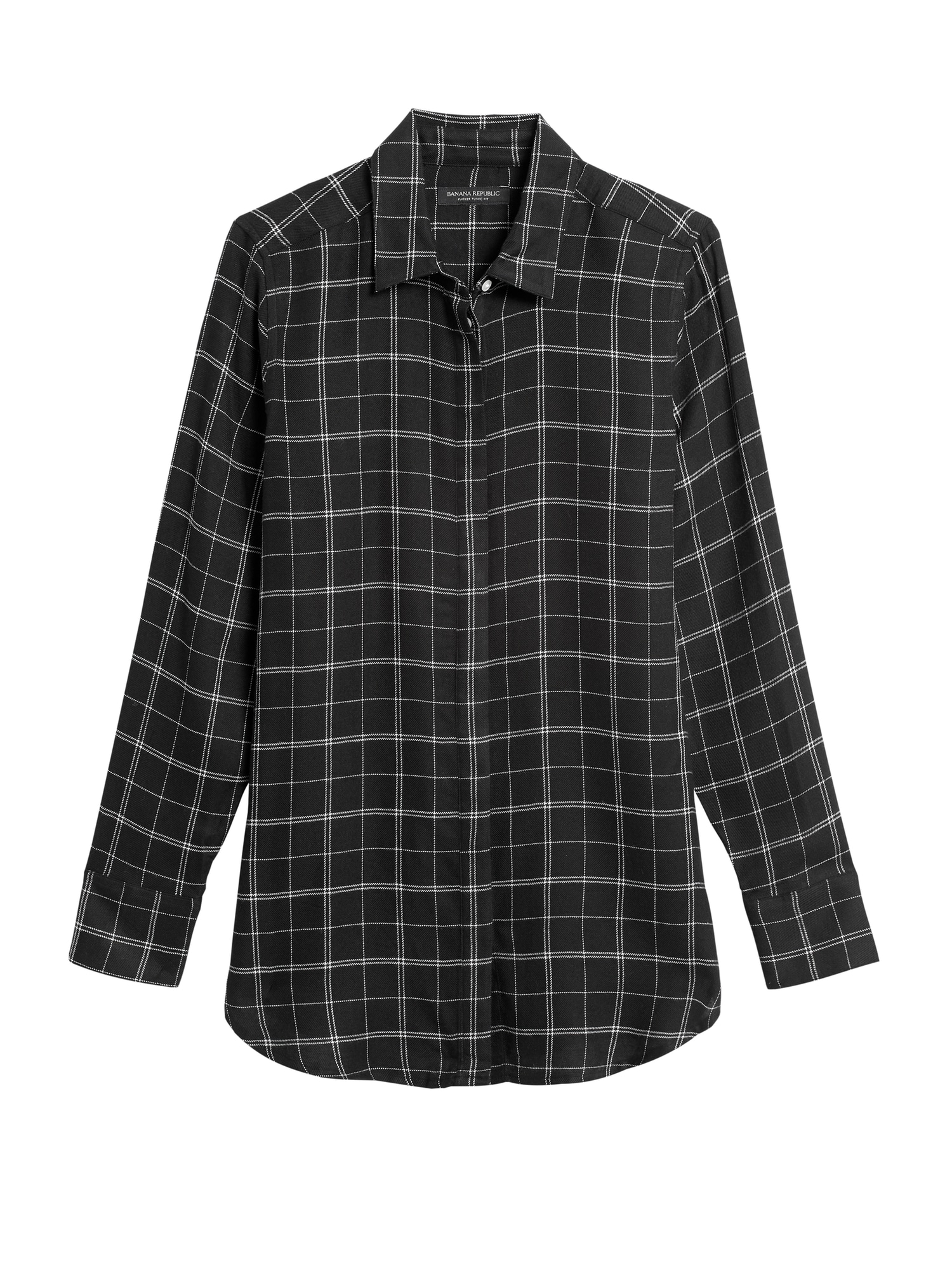Parker Tunic-Fit Flannel Shirt