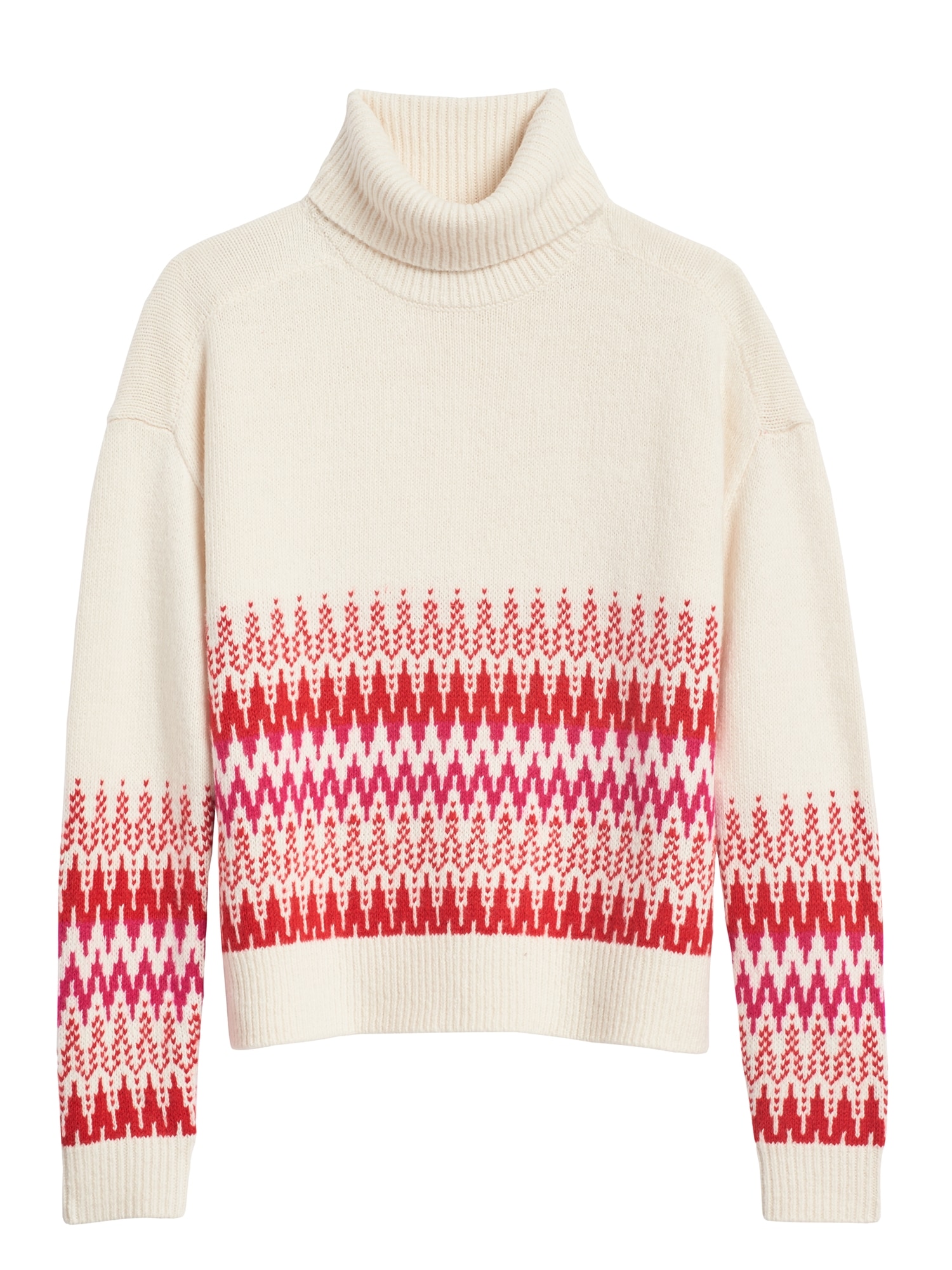 Petite Fair Isle Turtleneck Sweater | Banana Republic