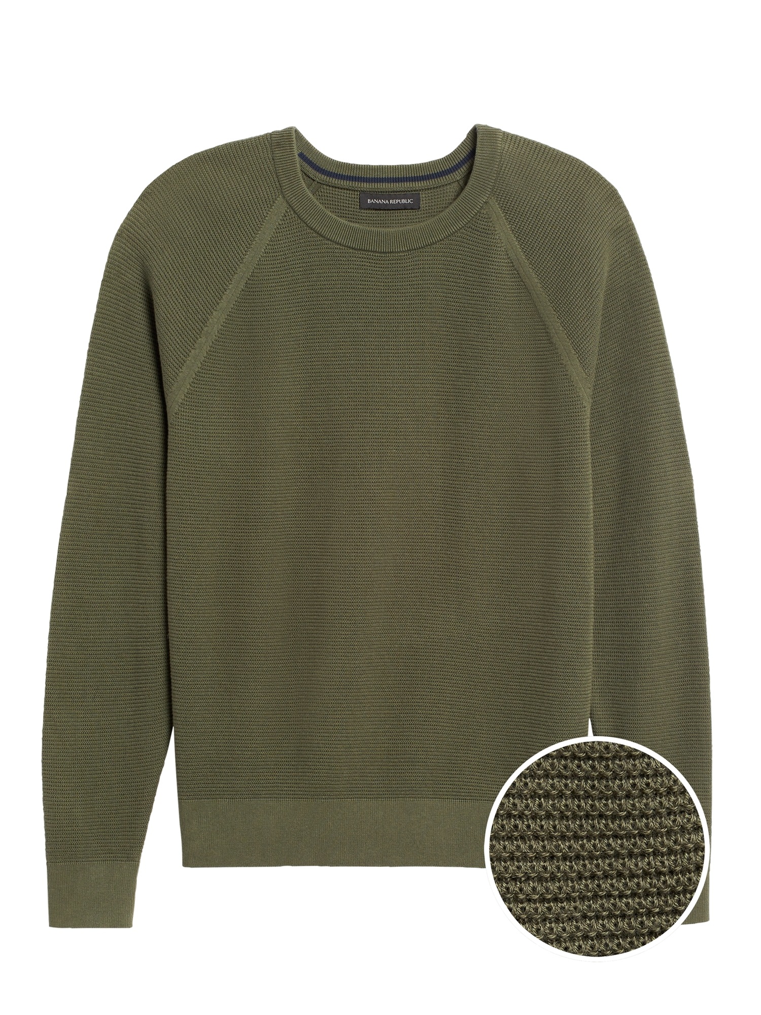 SUPIMA® Cotton Waffle-Knit Sweater