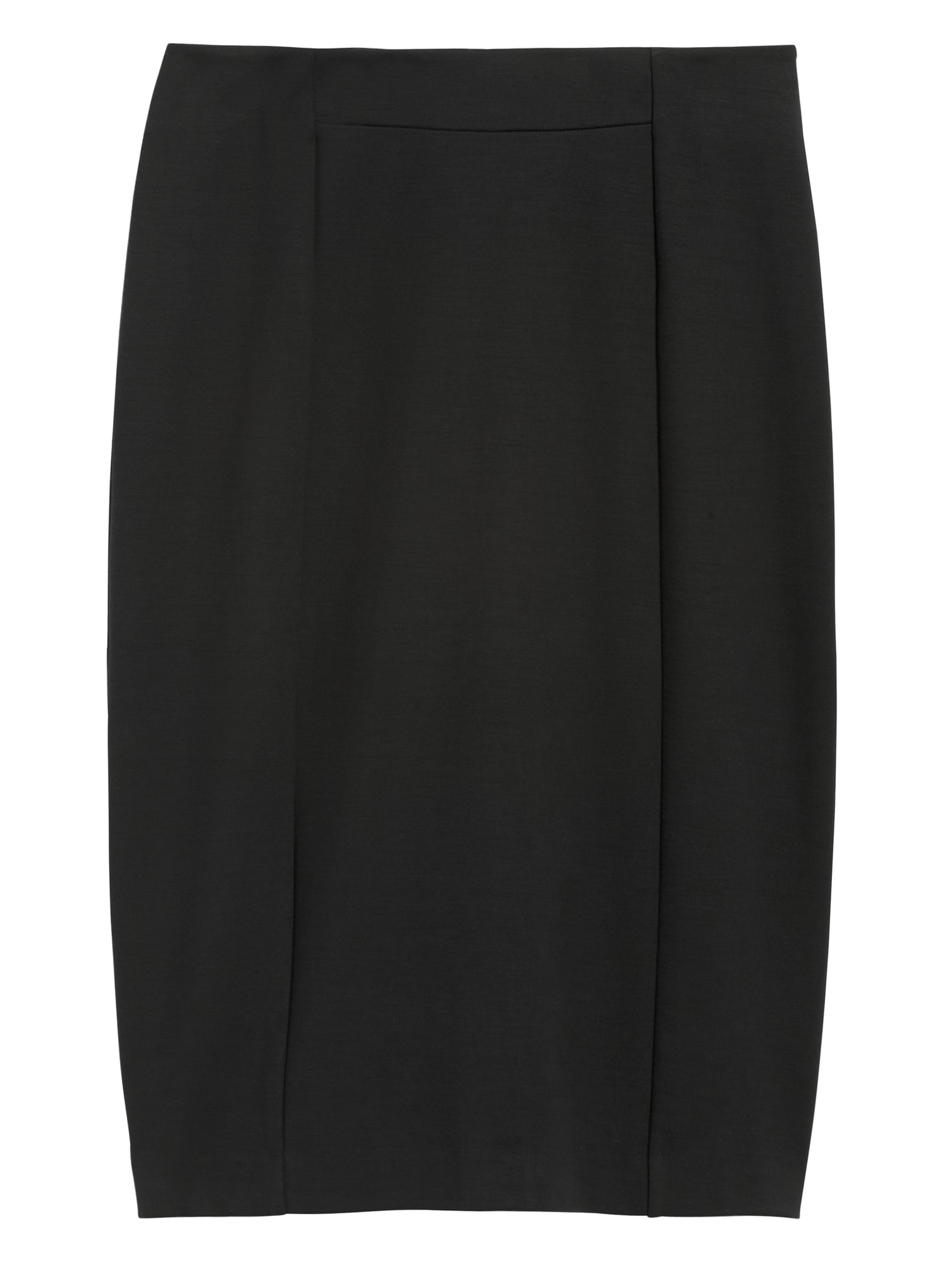 Ponte Pencil Skirt with Exposed Zip | Banana Republic