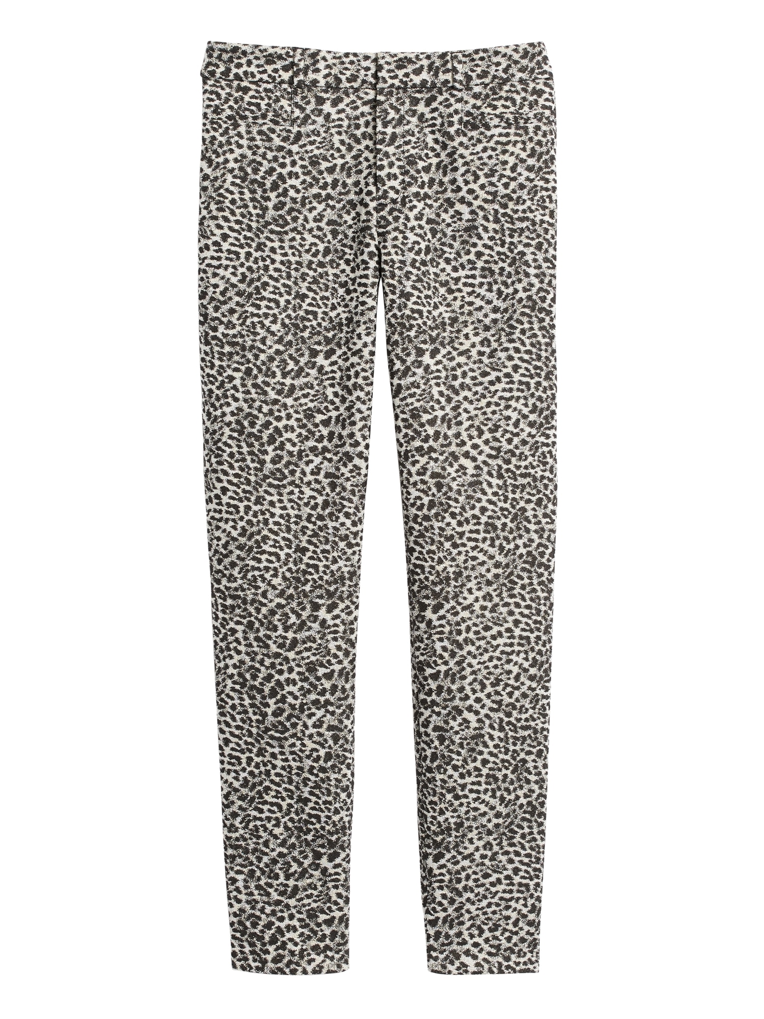 Petite Modern Sloan Skinny-Fit Metallic Leopard Pant