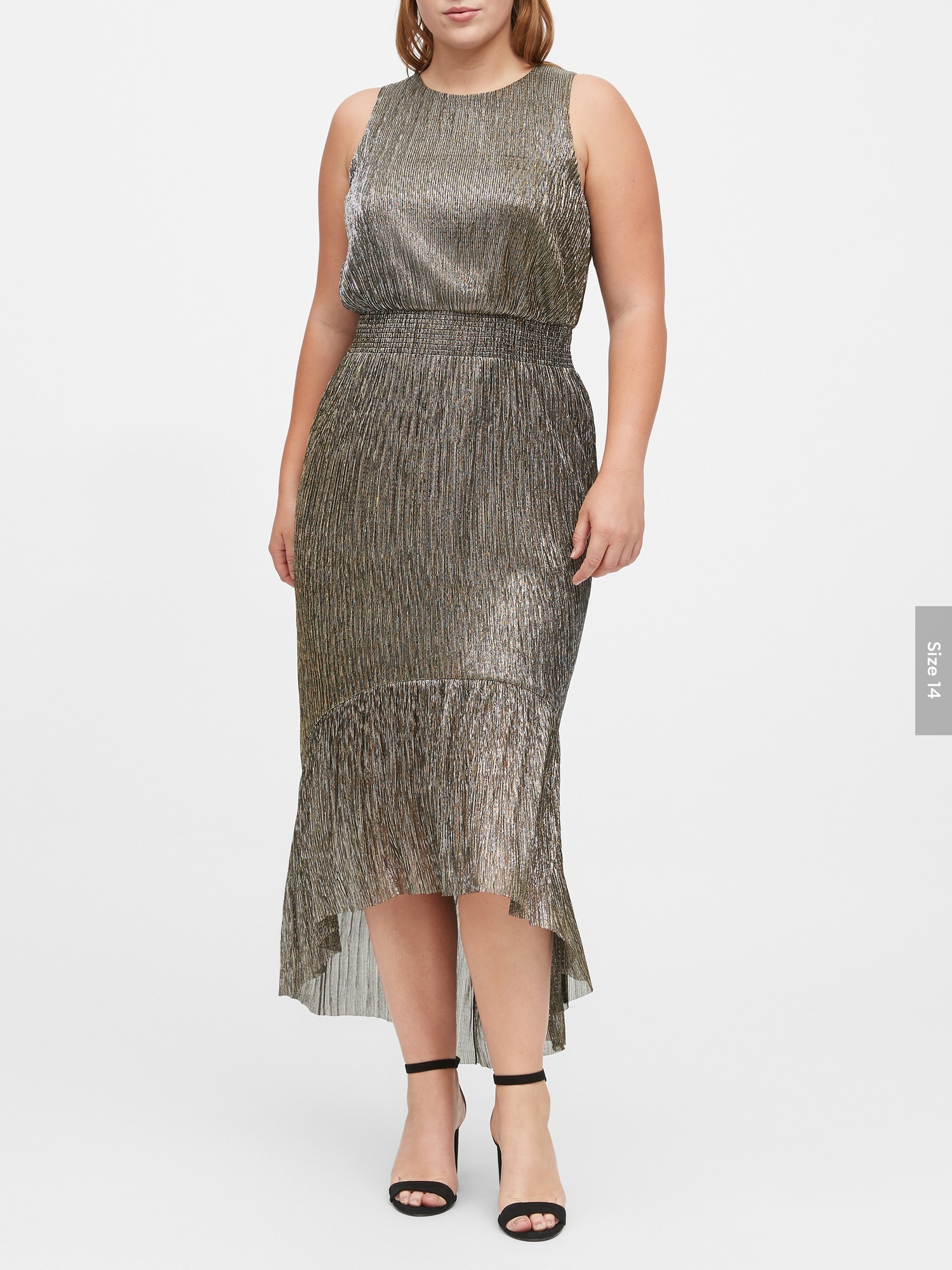 banana republic high low dress