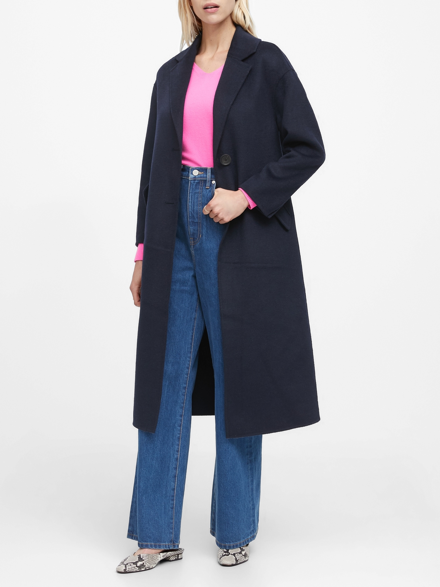 JAPAN EXCLUSIVE Double-Faced Unlined Coat | Banana Republic
