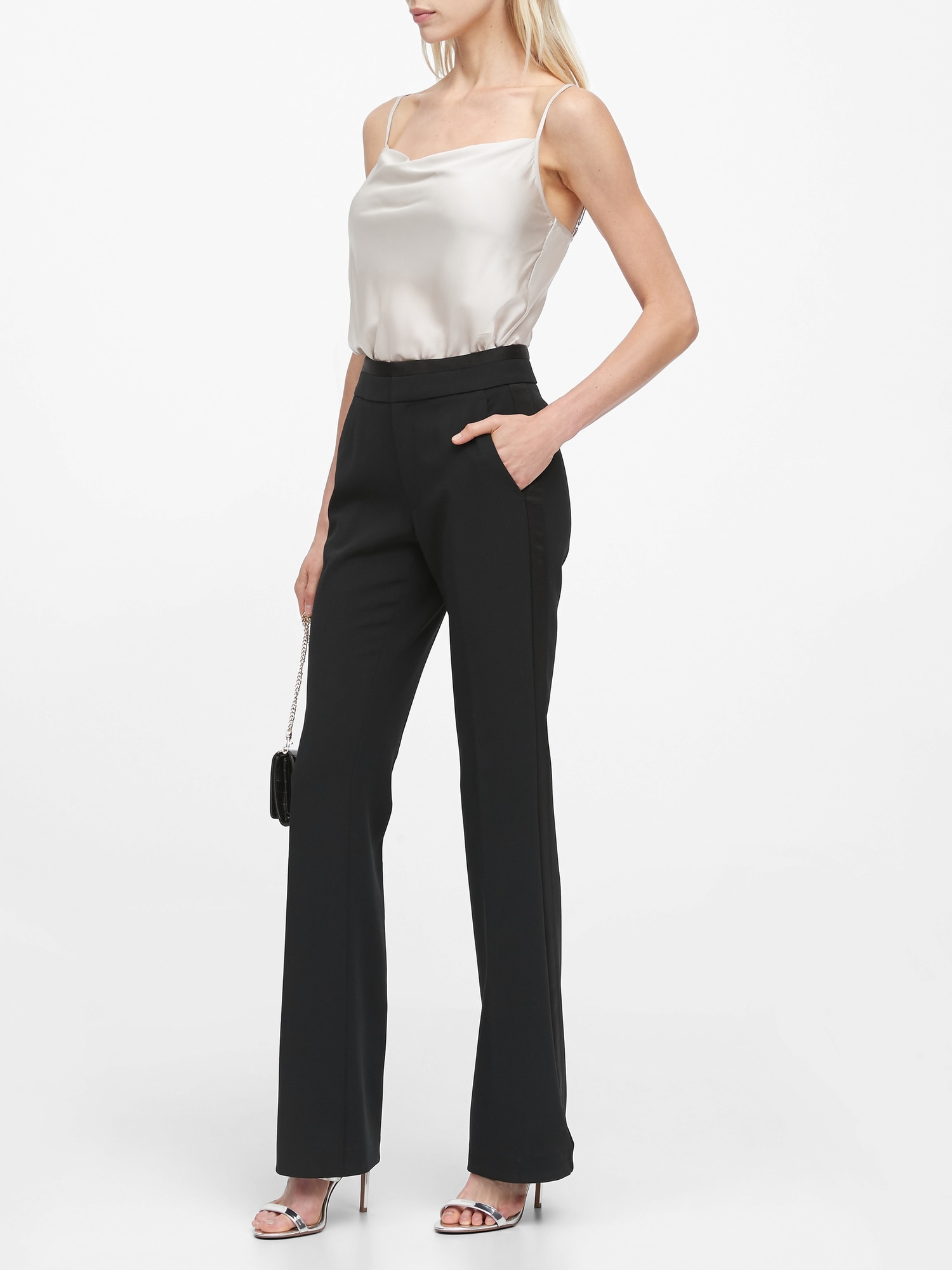 high waisted tuxedo pants ladies