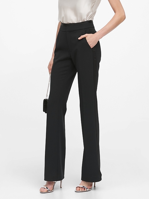 high rise tuxedo pants