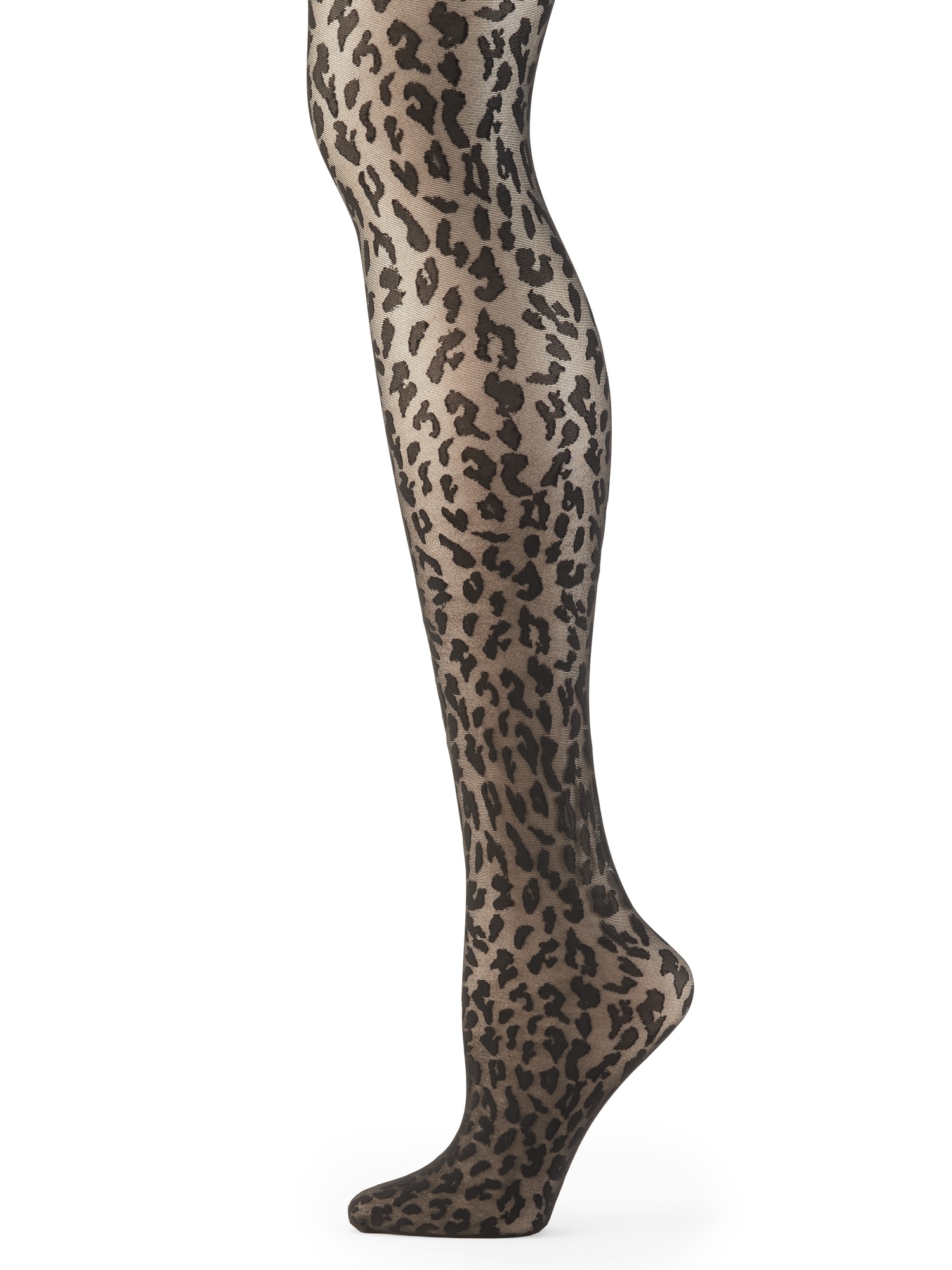 Sheer Leopard Print Tights