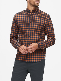 Banana republic luxe store flannel slim fit