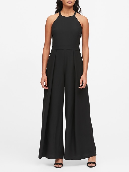 Halter Wide-Leg Jumpsuit