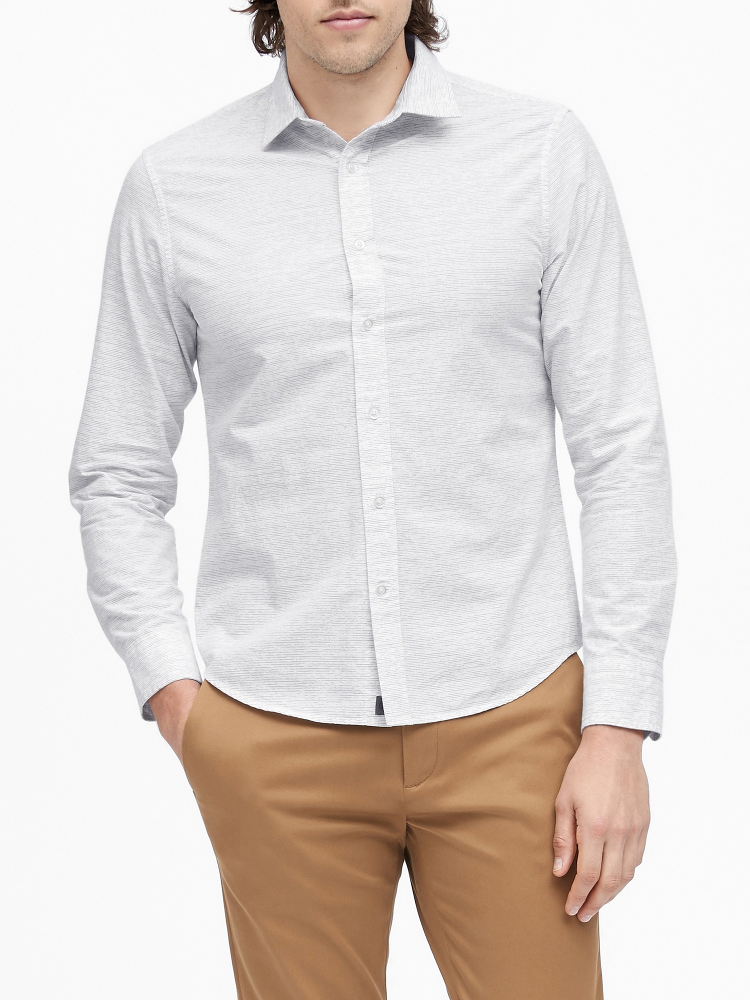 Untucked Slim-Fit Luxe Poplin Shirt