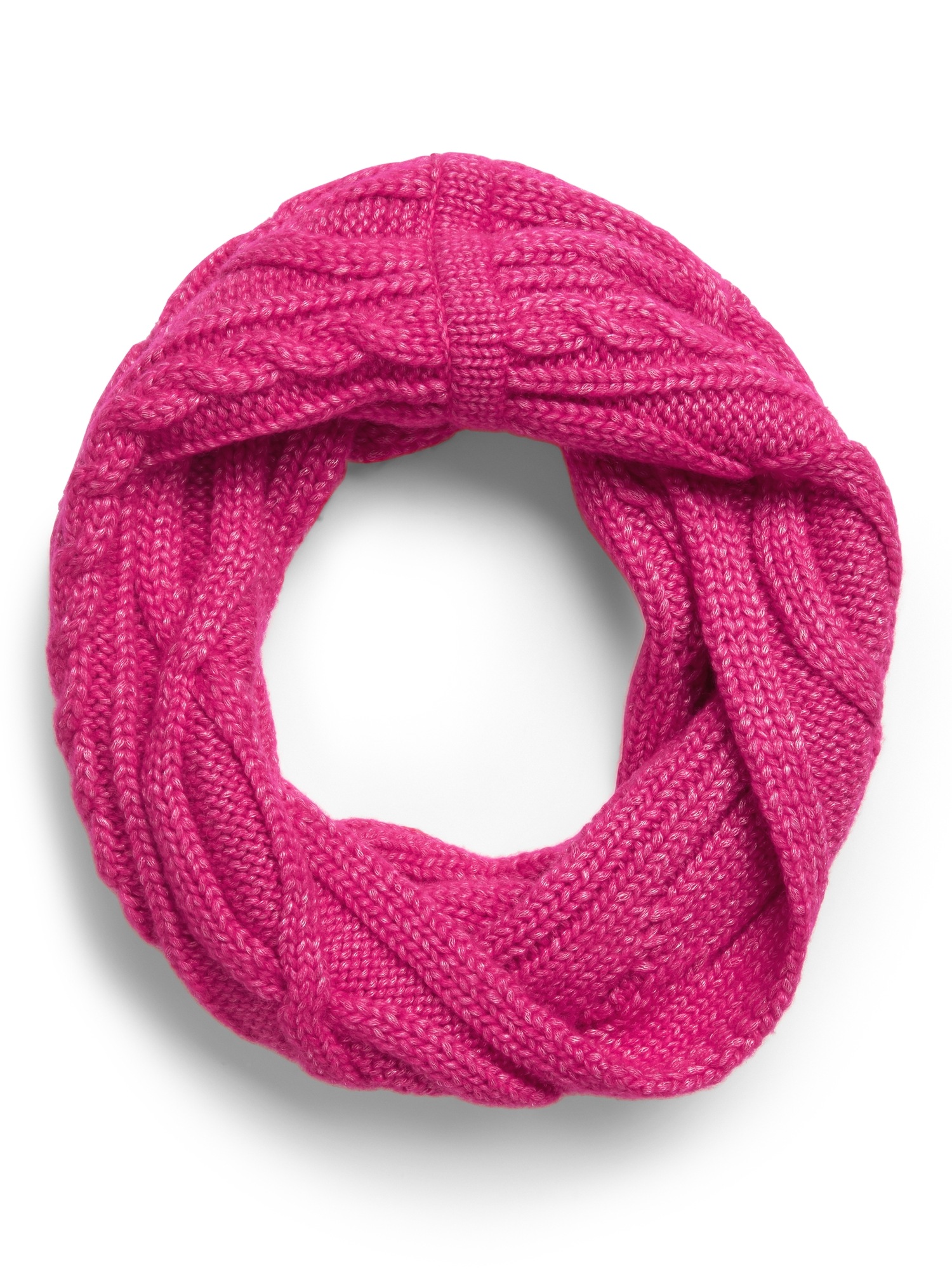 Cable-Knit Circle Scarf