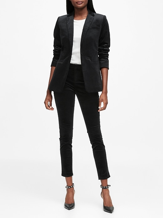 Banana Republic Long and Lean-Fit Velvet Blazer - 51020601200