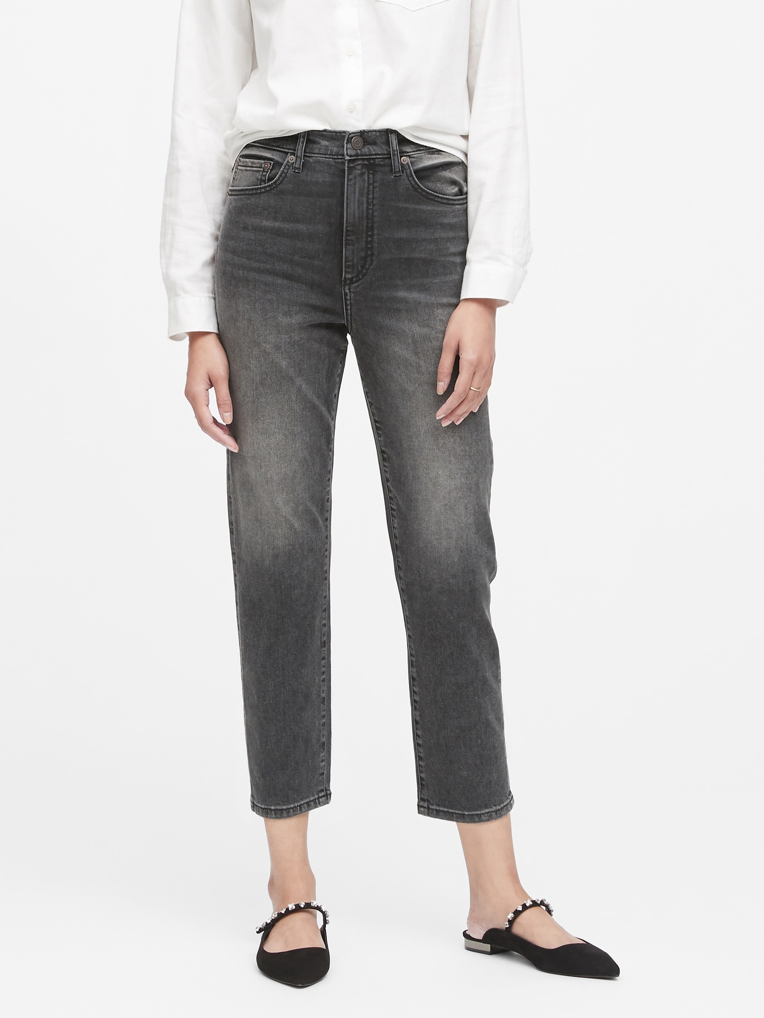 High-Rise Vintage Straight Crop Jean