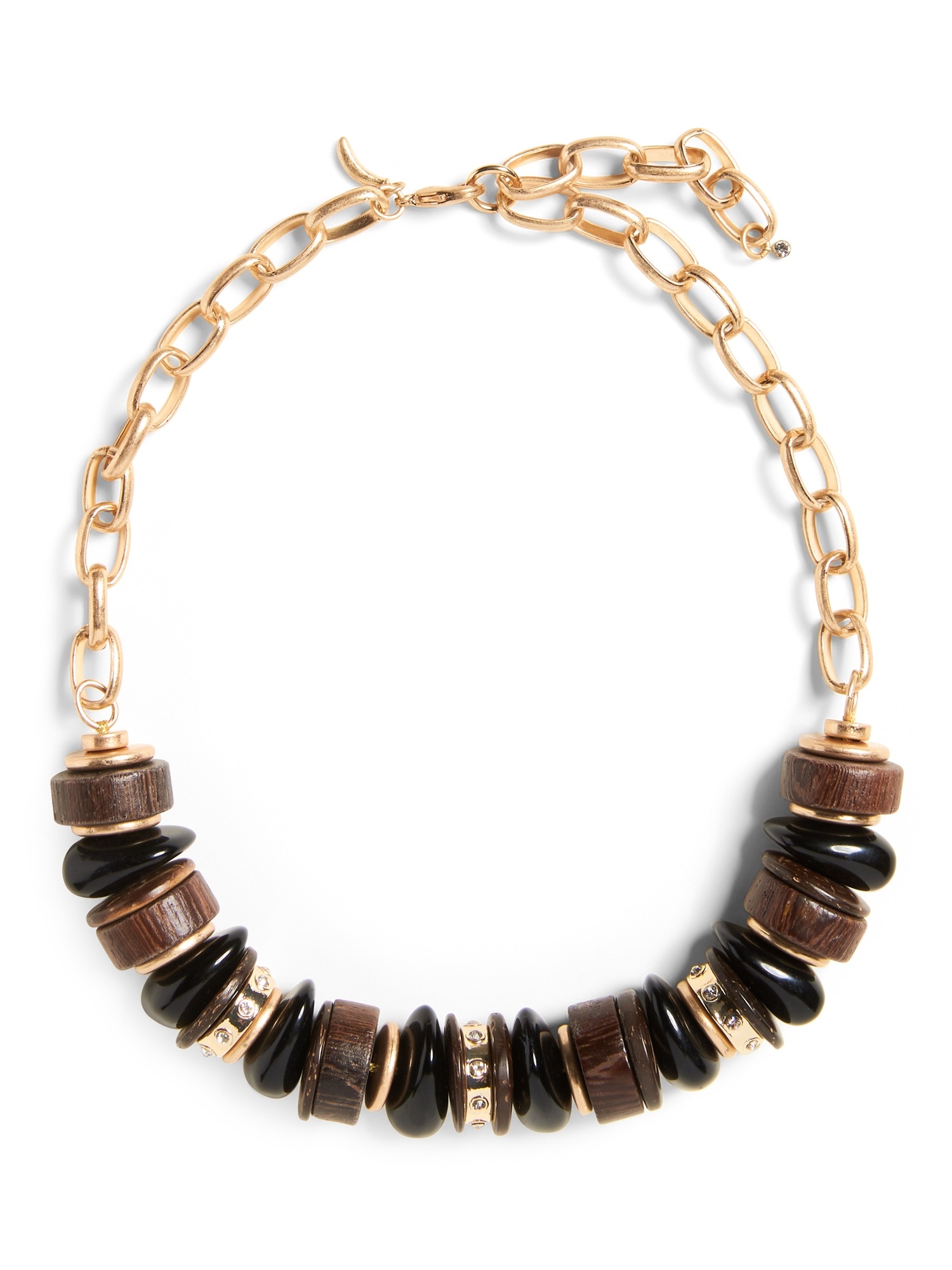 Wood Statement Necklace