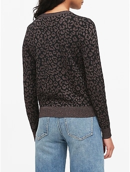 Metallic Leopard Sweater