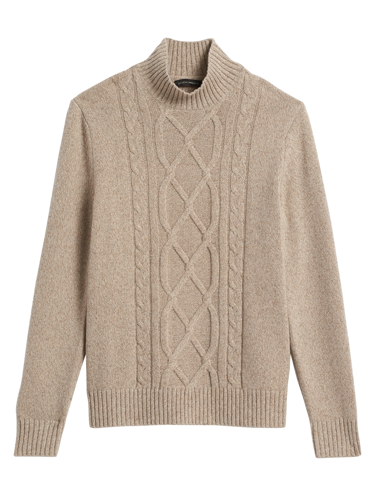 Wool-Blend Mock-Neck Sweater