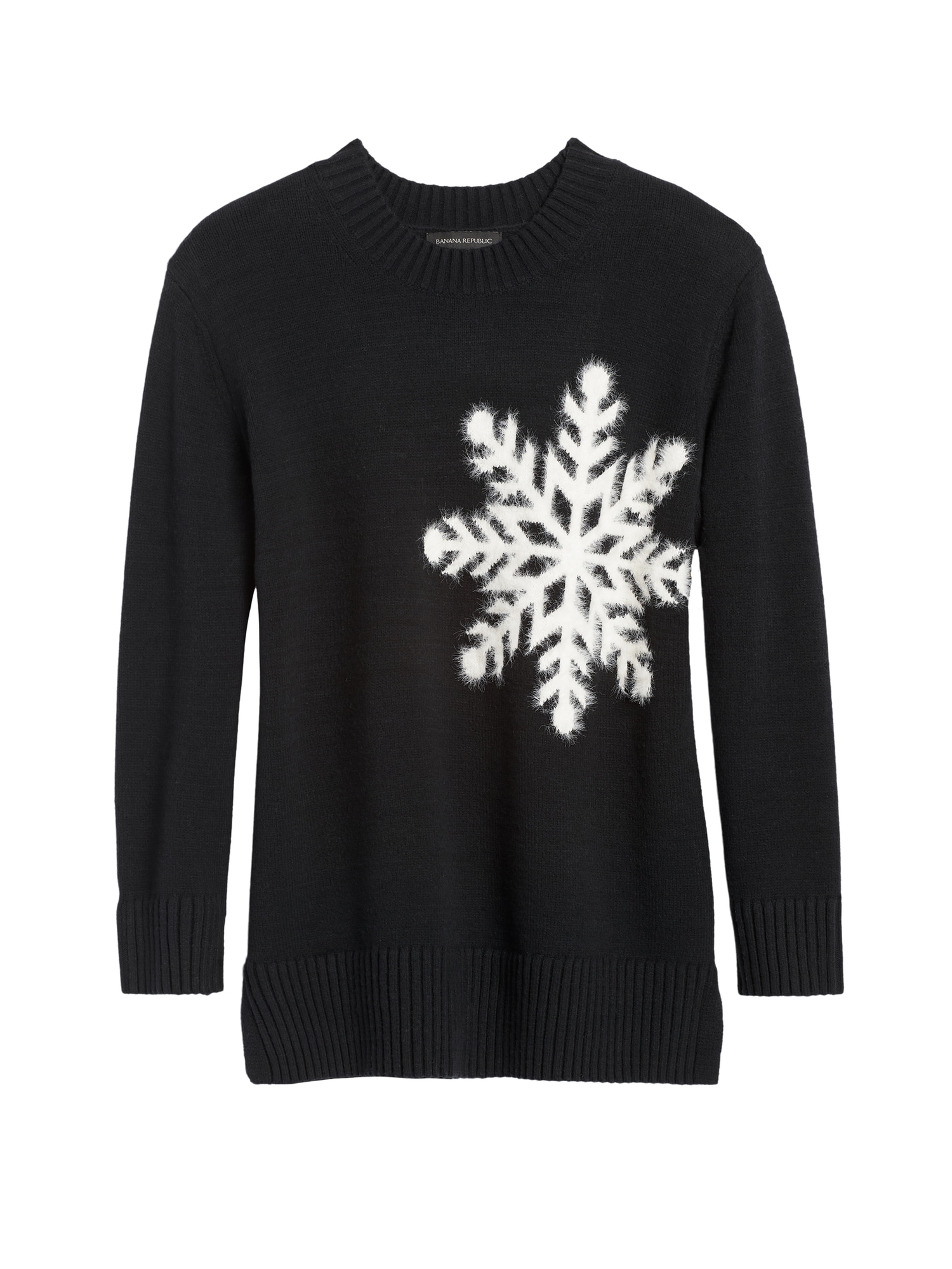 Oversized Snowflake Sweater Tunic