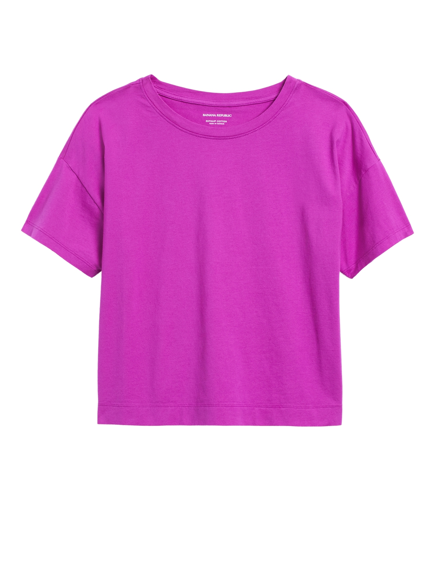 SUPIMA® Cotton Cropped T-Shirt