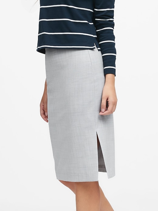 Washable Wool Blend Pencil Skirt Banana Republic