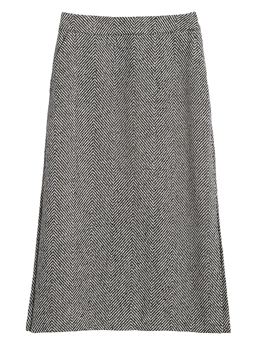 Herringbone Midi Pencil Skirt Banana Republic 0496