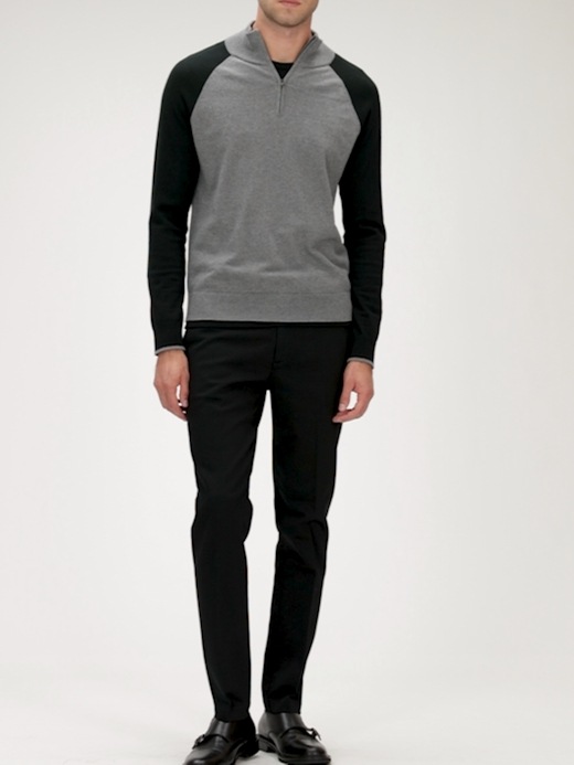 Cotton Cashmere Half-Zip Sweater | Banana Republic