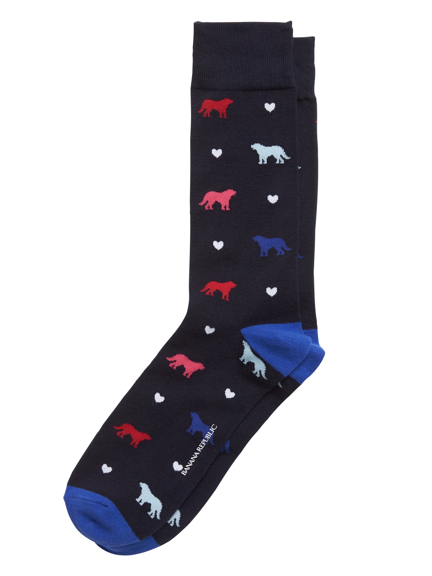 Puppies & Hearts Sock Banana Republic