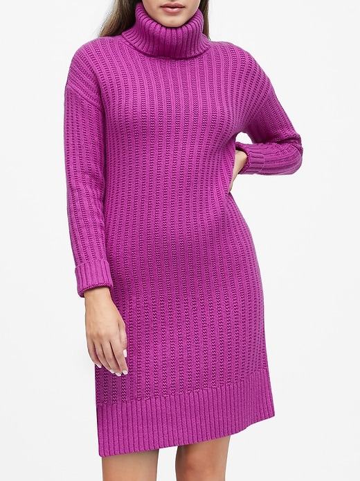 Turtleneck Sweater Dress