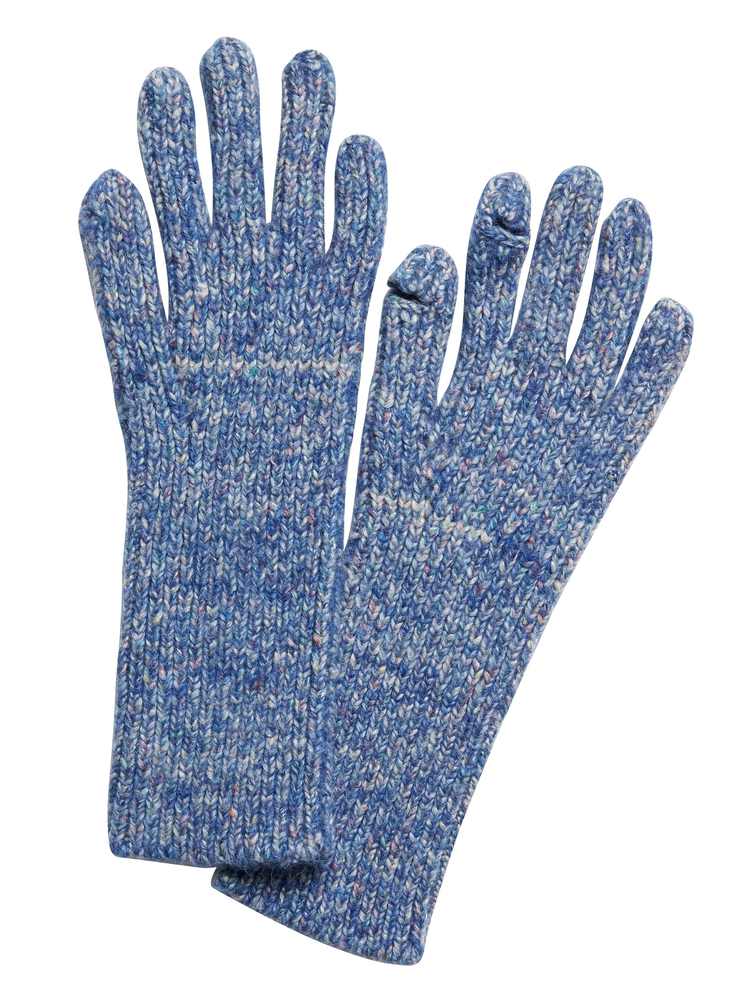 Ribbed Knit Texting Gloves