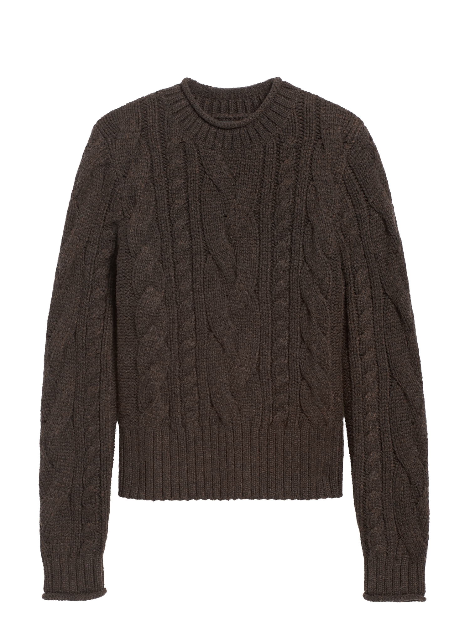 Free People Womens Cable Knit Cropped Sweater