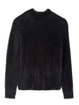 Black shop fuzzy sweater