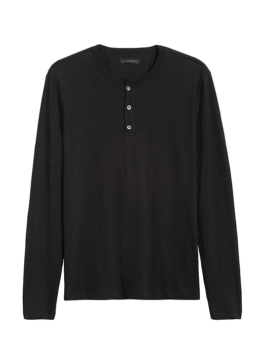 Vintage 100% Cotton Henley T-Shirt | Banana Republic