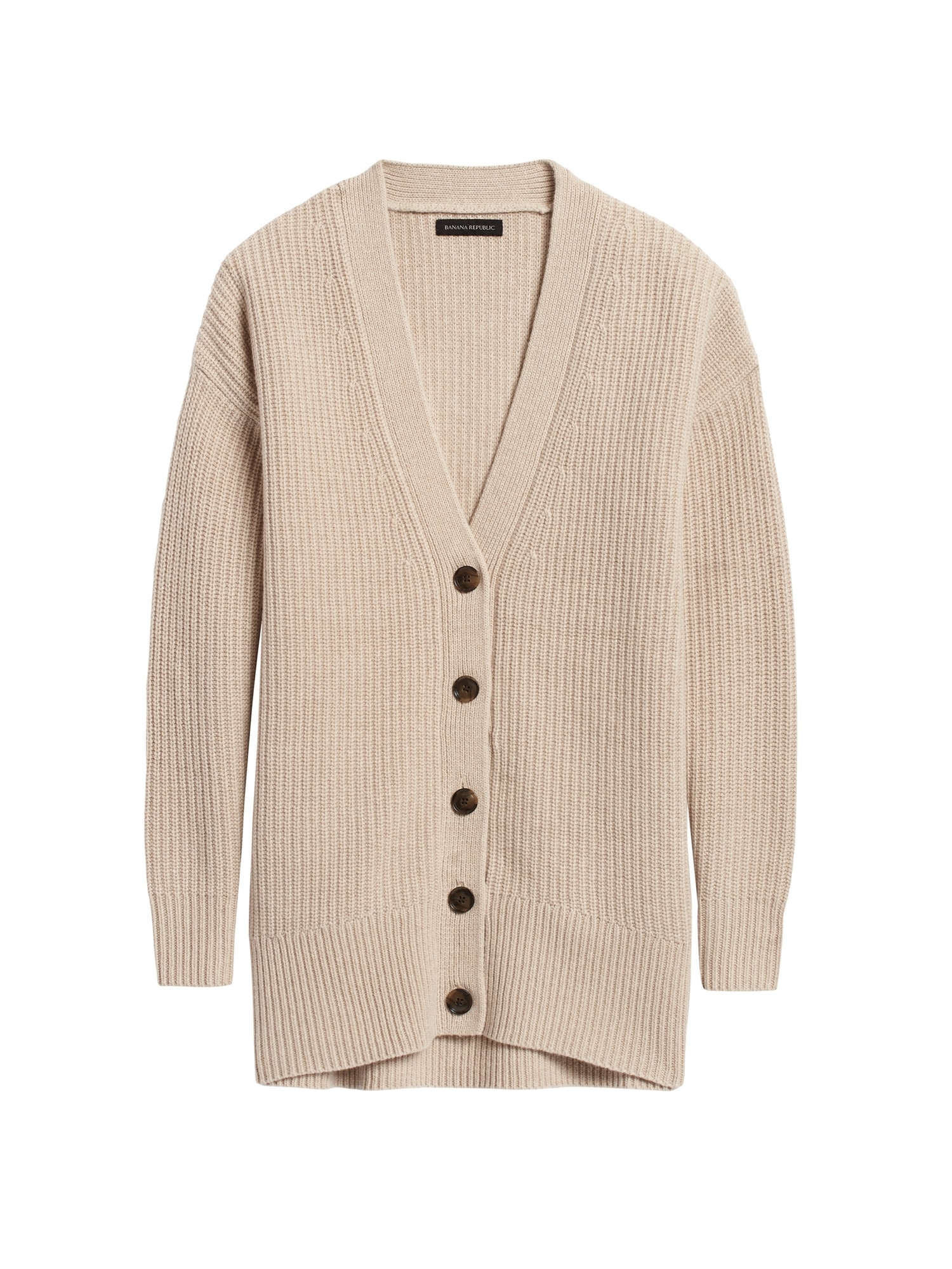 Oversized Italian-Merino Blend Cardigan Sweater