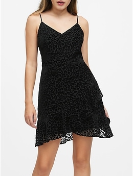 banana republic velvet shift dress