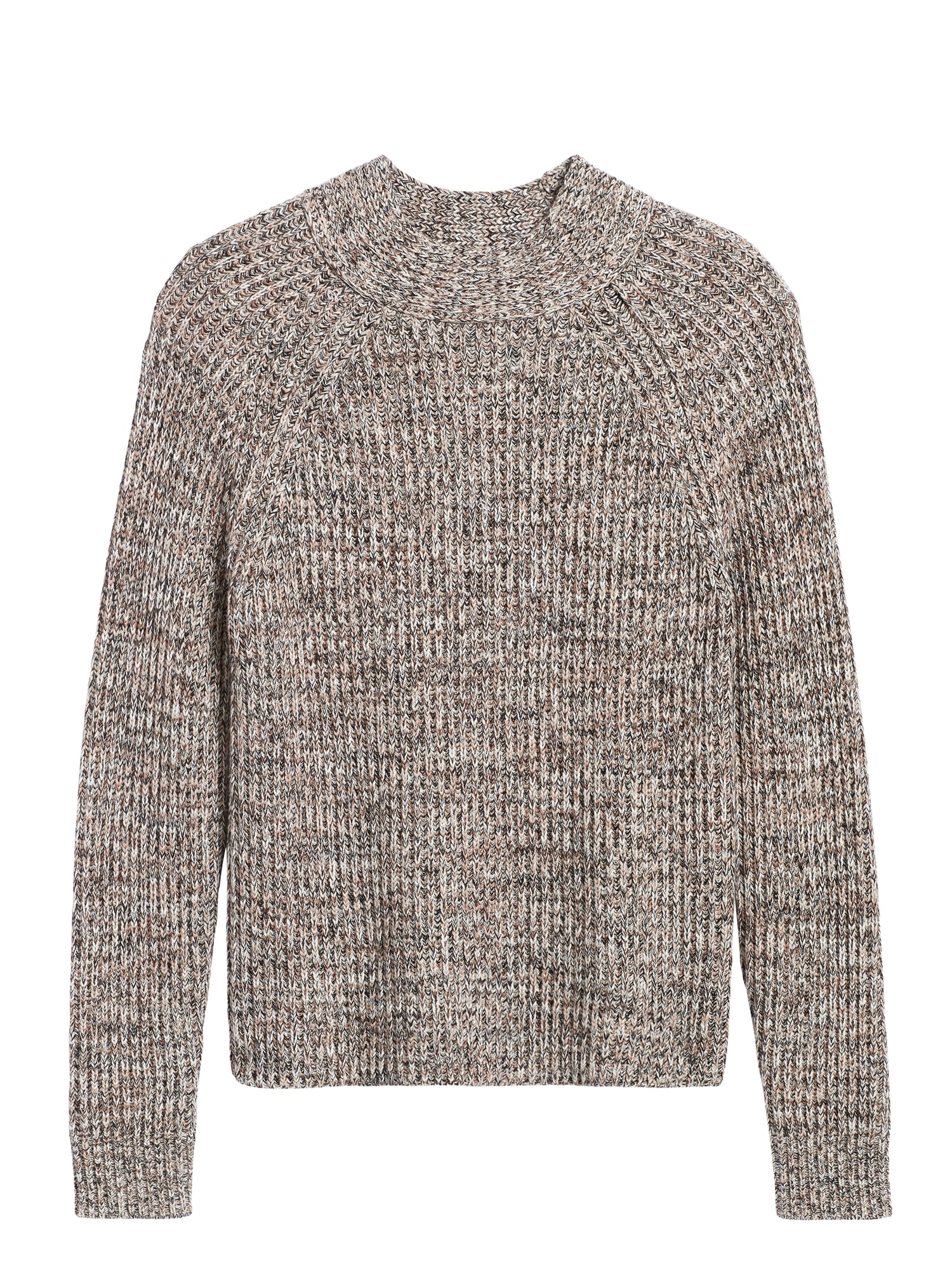 Marled Mock-Neck Sweater