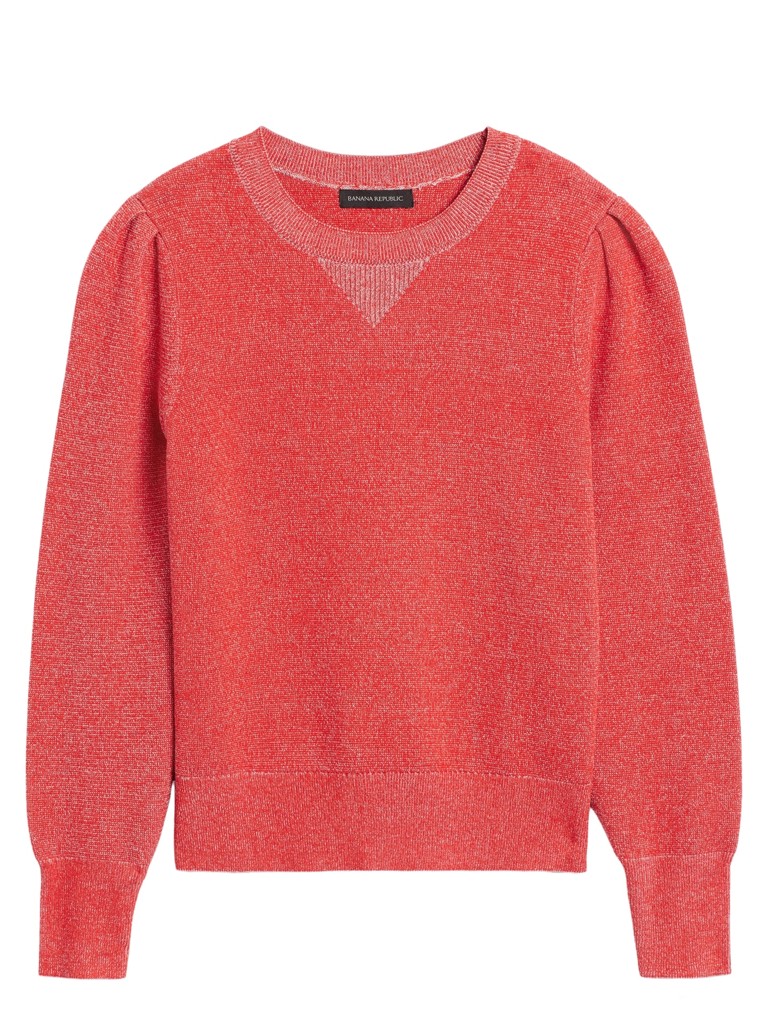 Puff-Sleeve Sweater Top