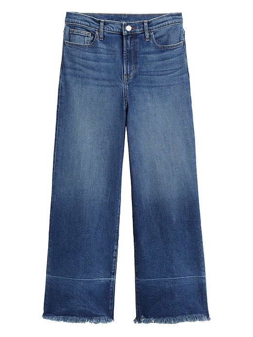 High-Rise Wide-Leg Crop Jean Banana Republic
