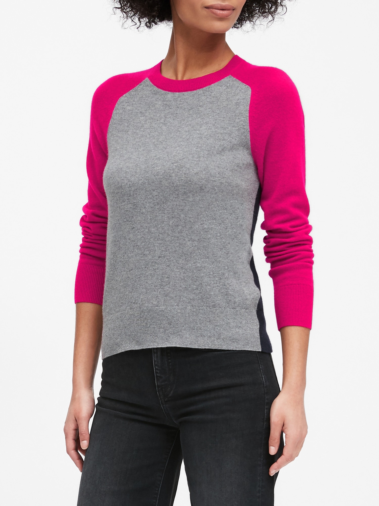 Italian Merino-Blend Raglan Sweater