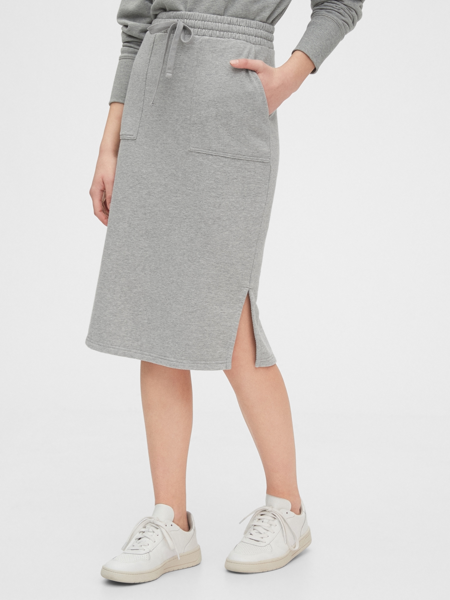 french terry skirt